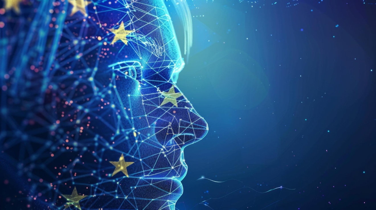 Grafika symbolizująca AI Act UE