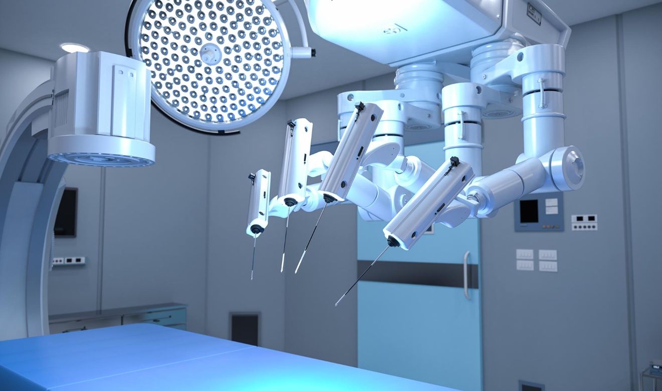 Grafika symbolizująca telechirurgię na dystansie Warszawa Chiny