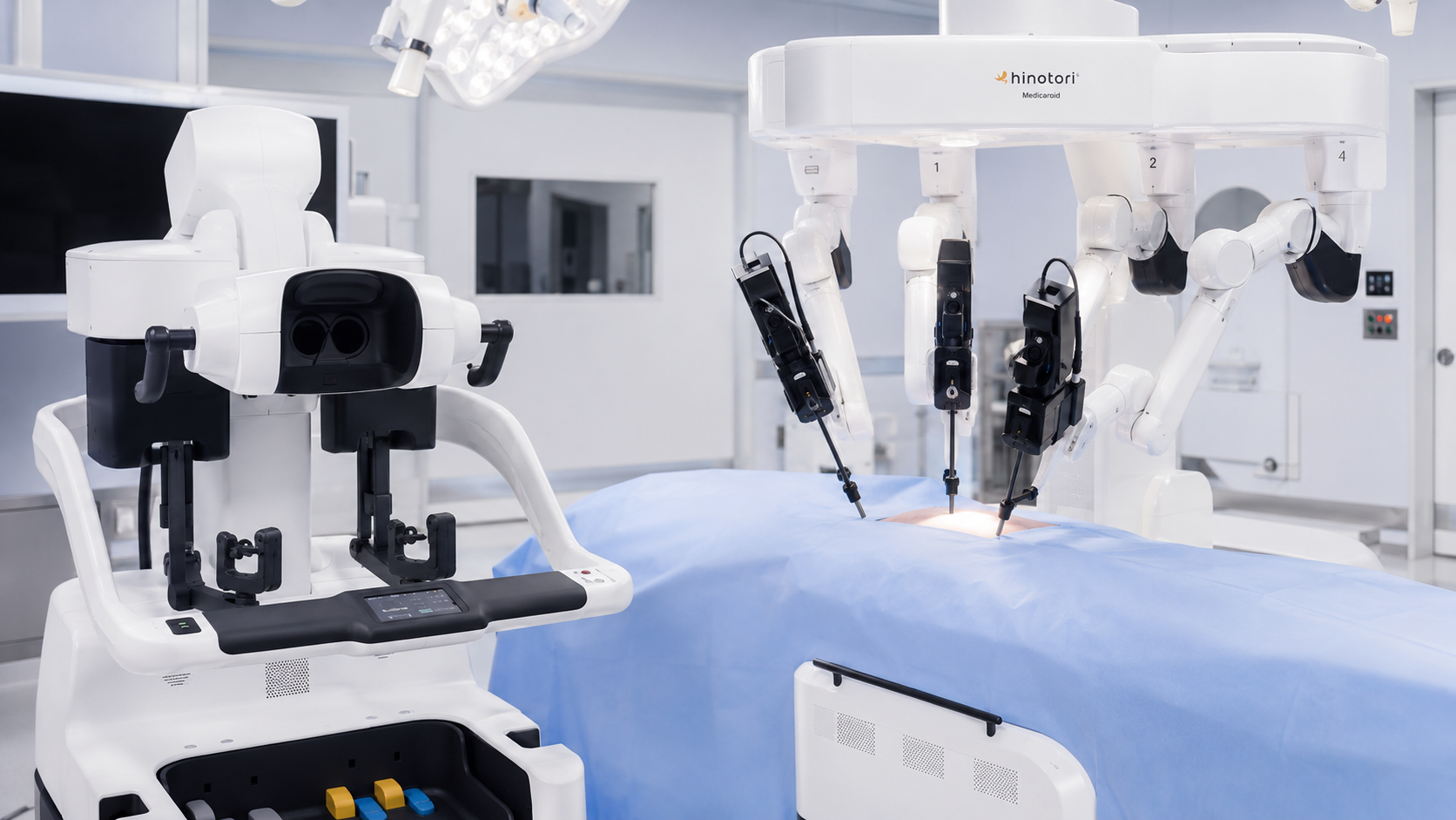 Robot chirurgiczny hinotori firmy Medicaroid z oznakowaniem CE-MDR dla rynku europejskiego