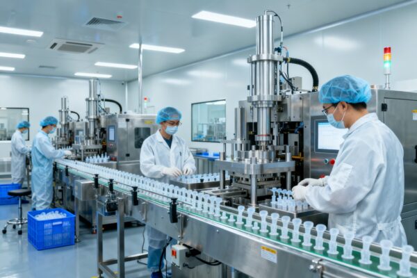 Cleanroom w zakładzie MRPC do produkcji silikonowych komponentów wyrobów medycznych