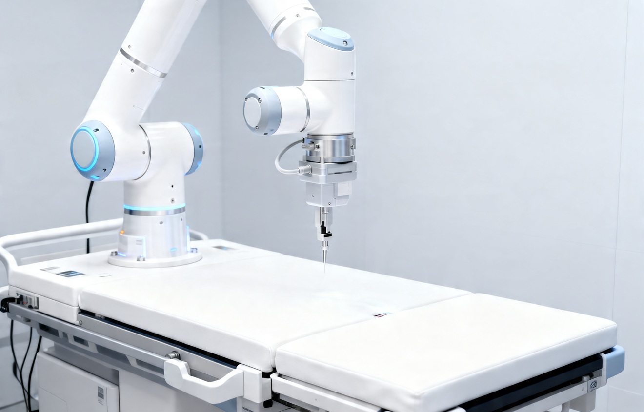 Grafika poglądowa medycznego systemu robotycznego