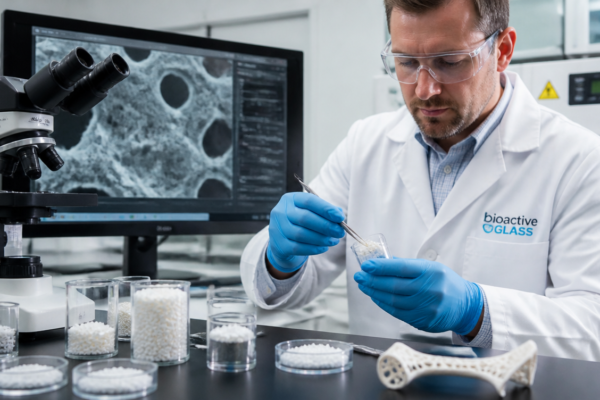 Kontrola syntetycznego biomateriału do produkcji substytutów kości.
