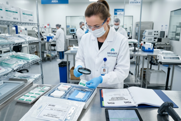 Zestaw proceduralny convenience kit z komponentami objętymi kontrolą jakości