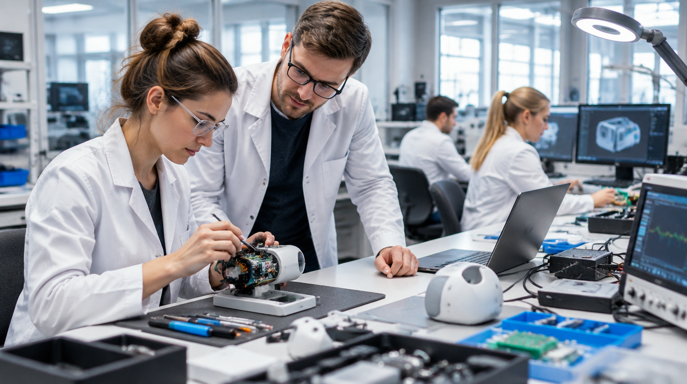 Centrum R&D rozwijające nową technologię medyczną.