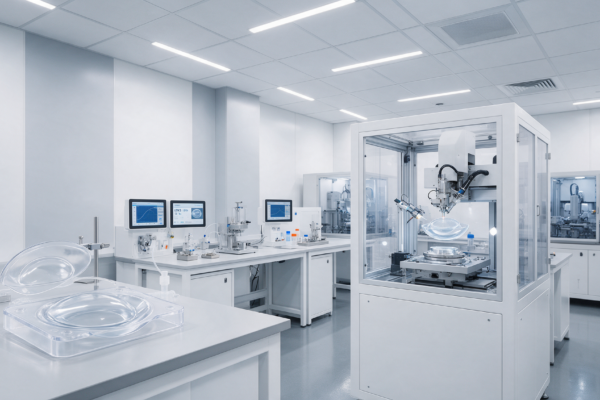 Laboratorium R&D i produkcji pilotażowej komponentów do soczewek kontaktowych
