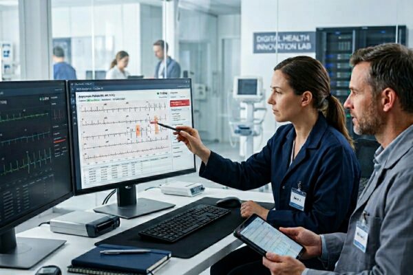 Technologie AI i analiza danych EKG w kontekście współpracy Medicalgorithmics z partnerami medtech