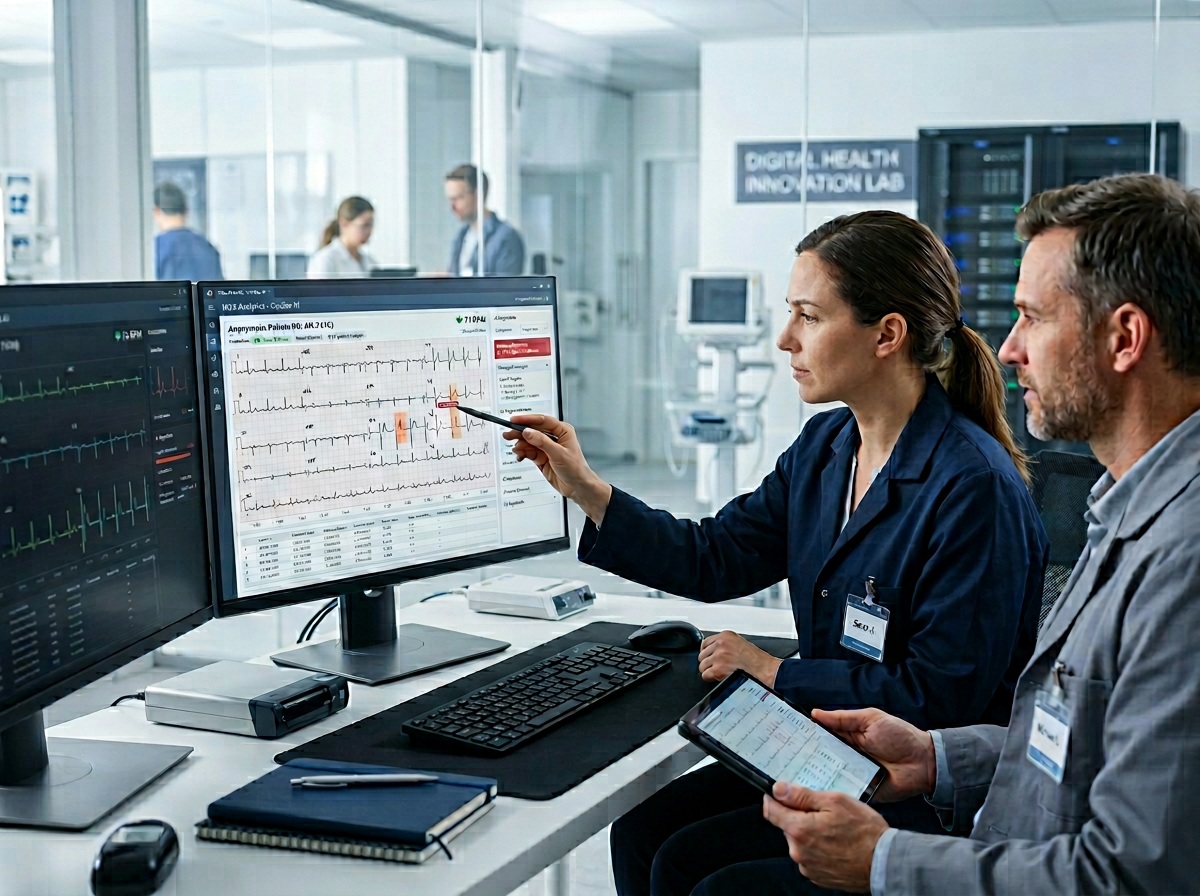 Technologie AI i analiza danych EKG w kontekście współpracy Medicalgorithmics z partnerami medtech