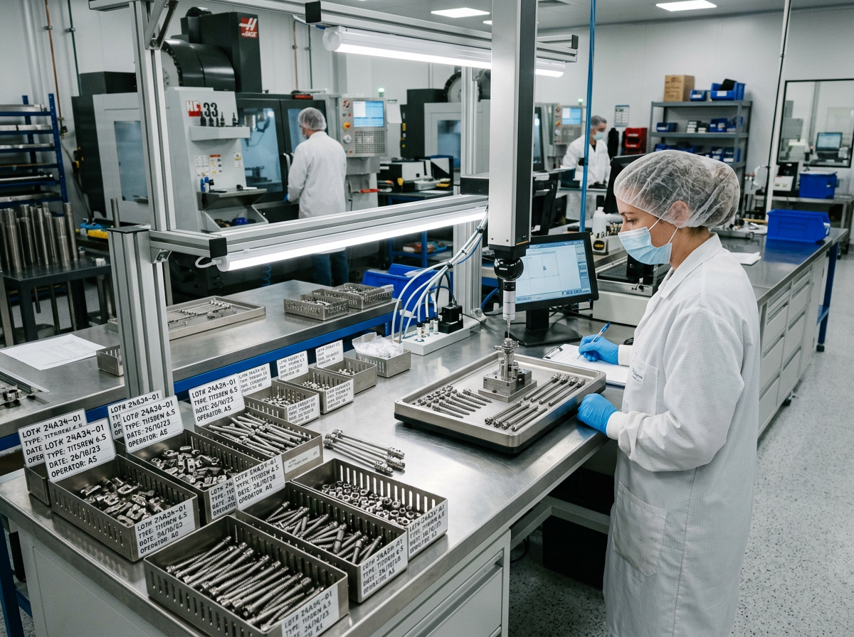 Produkcja komponentów systemu stabilizacji kręgosłupa JSS