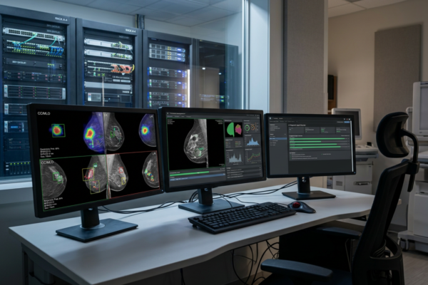System AI do analizy mammografii wdrażany przez Synektik i Carebot.