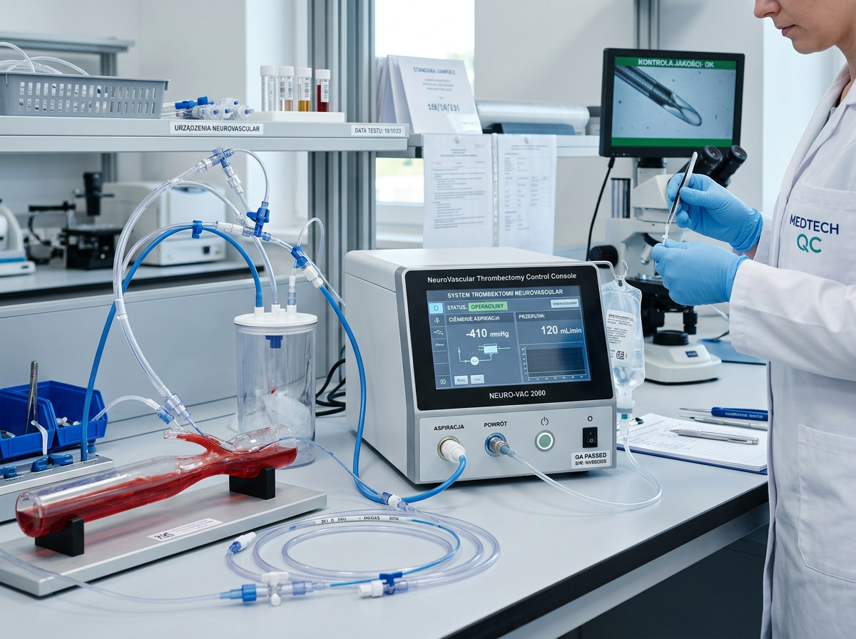 System computer-assisted vacuum thrombectomy THUNDERBOLT do procedur neurovascular
