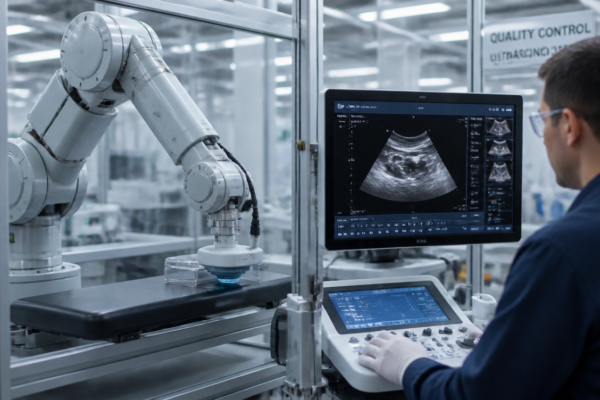 Robotyczny system ultrasonograficzny w środowisku inżynieryjnym i produkcyjnym.