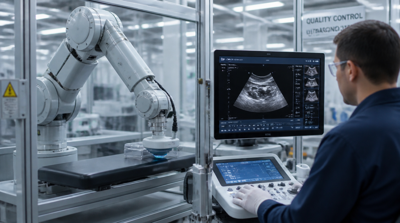 Robotyczny system ultrasonograficzny w środowisku inżynieryjnym i produkcyjnym.