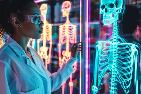 nowoczesny implant kręgosłupowy, druk 3D, inteligentny implant medyczny z czujnikami, zaawansowana chirurgia kręgosłupa,