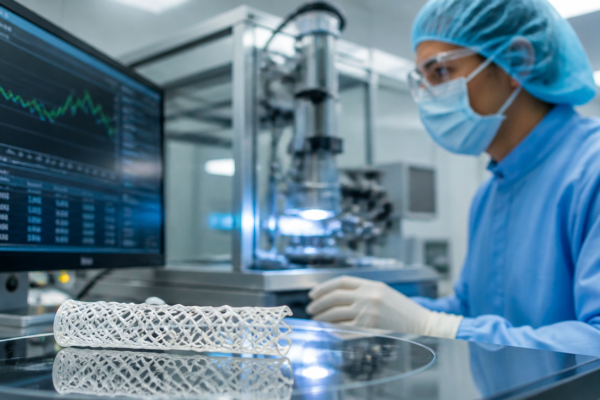 Kontrola produkcji polimerowego implantu naczyniowego w środowisku cleanroom.